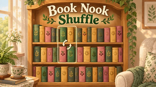 Book Nook Shuffle bookshelf sorting puzzle cover artwork
