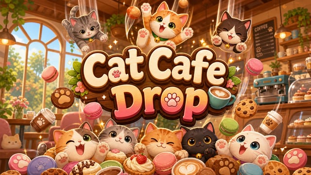 Cat Cafe Drop gameplay preview