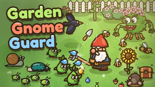 Garden Gnome Guard cozy garden survivor game cover artwork