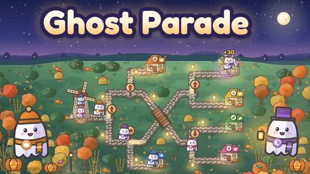 Ghost Parade path switching game cover artwork