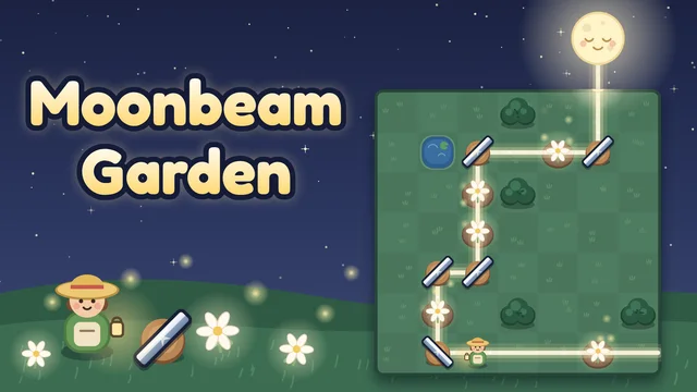 Moonbeam Garden mirror puzzle cover artwork