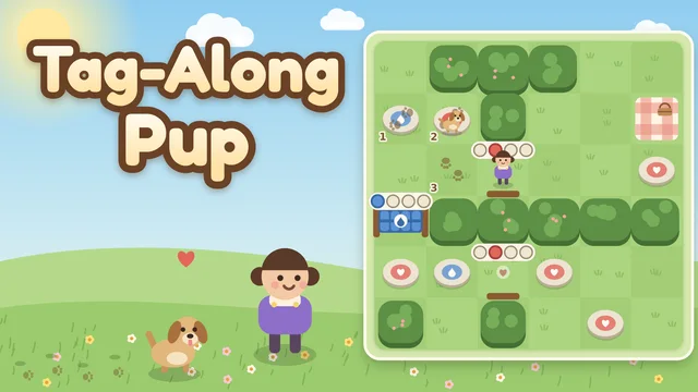 Tag-Along Pup puppy puzzle cover artwork