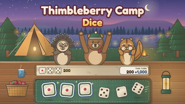 Thimbleberry Camp Dice artwork
